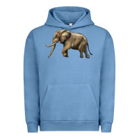 Pigment Pebble Blue Elephant Urban Hoodie - LillyAllenDesigns