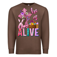 Chestnut he is alive easter Premium Sweatshirt - Neo Western