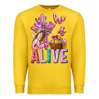 Lemon he is alive easter Premium Sweatshirt - Neo Western
