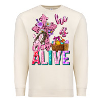 Sandshell he is alive easter Premium Sweatshirt - Neo Western