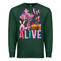 Sports Green he is alive easter Premium Sweatshirt - Neo Western