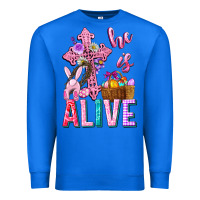 True Royal he is alive easter Premium Sweatshirt - Neo Western