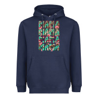 Navy mama mama mama mama Heavyweight Hoodie - Zillion Design Studio
