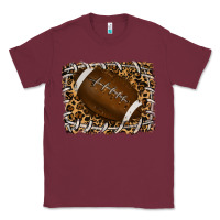 Burgundy leopard american football backround Classic Tee - RanaPortraitStore