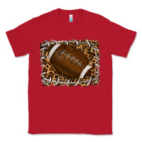 Red leopard american football backround Classic Tee - RanaPortraitStore