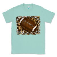 Seafoam leopard american football backround Classic Tee - RanaPortraitStore