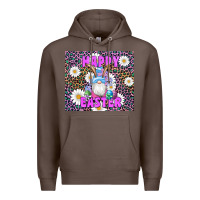 Coffee easter happy easter gnomes bunny daisys Premium Hoodie - Artiststas