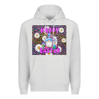 Dove Grey easter happy easter gnomes bunny daisys Premium Hoodie - Artiststas