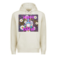 Oatmeal Heather easter happy easter gnomes bunny daisys Premium Hoodie - Artiststas