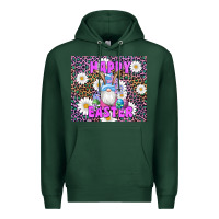 Sports Green easter happy easter gnomes bunny daisys Premium Hoodie - Artiststas