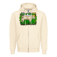 Sandshell thick thighs lucky vibes charolais bull Zipper Hoodie - RanaPortraitStore
