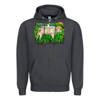 Smoke thick thighs lucky vibes charolais bull Zipper Hoodie - RanaPortraitStore