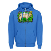 True Royal thick thighs lucky vibes charolais bull Zipper Hoodie - RanaPortraitStore