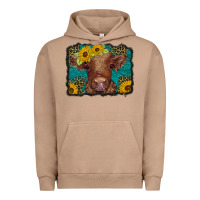 Pigment Burro western leopard buffalo plaid baby highland cow Urban Hoodie - BarkalooDesign