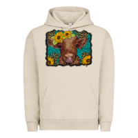 Pigment French Oak western leopard buffalo plaid baby highland cow Urban Hoodie - BarkalooDesign