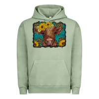 Western Leopard Buffalo Plaid Baby Highland Cow Urban Hoodie | Teevron