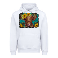 White western leopard buffalo plaid baby highland cow Urban Hoodie - BarkalooDesign