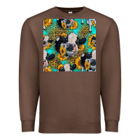 Chestnut holstein cow seamless pattern Premium Sweatshirt - HRA Design Shop