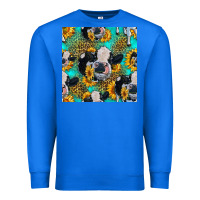 True Royal holstein cow seamless pattern Premium Sweatshirt - HRA Design Shop