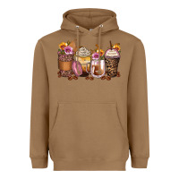 Toasted Coconut leopard rose glitter flowers coffee cups Heavyweight Hoodie - Zillion Design Studio