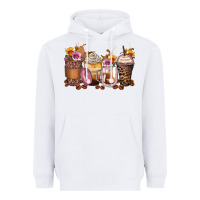 White leopard rose glitter flowers coffee cups Heavyweight Hoodie - Zillion Design Studio