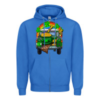 True Royal st patricks day truck with pot of gold horseshoe a Zipper Hoodie - RanaPortraitStore