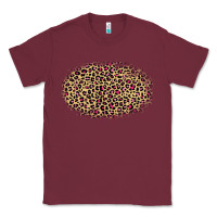 Burgundy leopard pattern Classic Tee - RanaPortraitStore