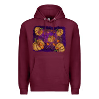 Burgundy halloween leaves tool leather backround Premium Hoodie - RanaPortraitStore