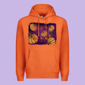 Halloween Leaves Tool Leather Backround Premium Hoodie Designed By Ranaportraitstore