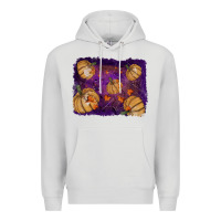 Dove Grey halloween leaves tool leather backround Premium Hoodie - RanaPortraitStore