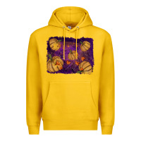 Lemon halloween leaves tool leather backround Premium Hoodie - RanaPortraitStore