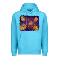 Ocean Blue halloween leaves tool leather backround Premium Hoodie - RanaPortraitStore
