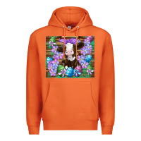 Carrot easter cow eggs flowers daisys Premium Hoodie - Artiststas