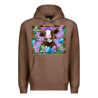 Chestnut easter cow eggs flowers daisys Premium Hoodie - Artiststas