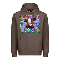 Coffee easter cow eggs flowers daisys Premium Hoodie - Artiststas