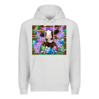 Dove Grey easter cow eggs flowers daisys Premium Hoodie - Artiststas