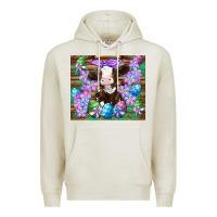 Oatmeal Heather easter cow eggs flowers daisys Premium Hoodie - Artiststas