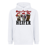 White merry christmas heifer Heavyweight Hoodie - RanaPortraitStore