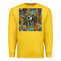 Lemon faith cross seamless pattern Premium Sweatshirt - HRA Design Shop