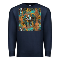 Navy faith cross seamless pattern Premium Sweatshirt - HRA Design Shop