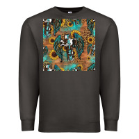 Smoke faith cross seamless pattern Premium Sweatshirt - HRA Design Shop