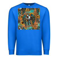 True Royal faith cross seamless pattern Premium Sweatshirt - HRA Design Shop
