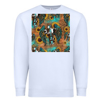 White faith cross seamless pattern Premium Sweatshirt - HRA Design Shop