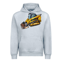 Heather Grey Compact Track Loader Urban Hoodie - LillyAllenDesigns