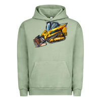 Pigment Oil Green Compact Track Loader Urban Hoodie - LillyAllenDesigns