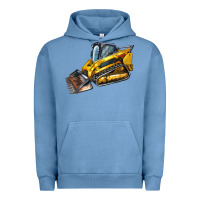 Pigment Pebble Blue Compact Track Loader Urban Hoodie - LillyAllenDesigns