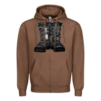 Chestnut soldier boots Zipper Hoodie - RanaPortraitStore