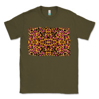 Army Green leopard glitter background Classic Tee - RanaPortraitStore