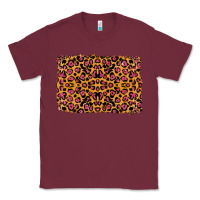 Burgundy leopard glitter background Classic Tee - RanaPortraitStore