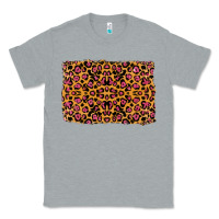Heather Grey leopard glitter background Classic Tee - RanaPortraitStore